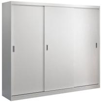 Guarda Roupa Casal 3 Portas de Correr Winter F04 Branco - Mpozenato Guarda Roupa Casal 3 Portas de Correr Winter F04 Branco - Mpozenato
