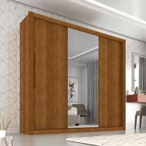 Guarda Roupa Casal 3 Portas e 4 Gavetas com Espelho Central Panamá - Sallêto - Cinamomo Guarda Roupa Casal 3 Portas e 4 Gavetas com Espelho Central Panamá - Sallêto - Cinamomo