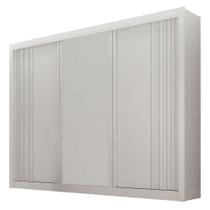 Guarda Roupa Casal 3 Portas Milano Branco Leifer Móveis