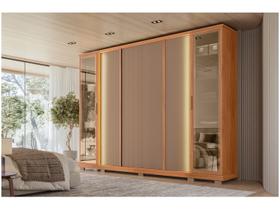 Guarda-roupa Casal 4 Gavetas 6 Portas Caemmun Tela