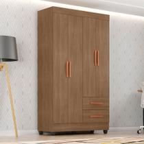 Guarda Roupa Casal 4 Portas 2 Gavetas com Pés Lite