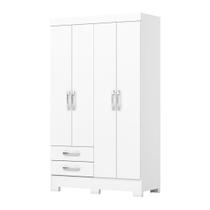 Guarda-Roupa Casal 4 Portas 2 Gavetas Venato Henn