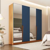 Guarda-roupa Casal 4 Portas 4 Gavetas com Espelho Porto