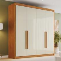 Guarda-Roupa Casal 4 Portas 4 Gavetas Eloá 100% MDF Guarda-Roupa Casal 4 Portas 4 Gavetas Eloá 100% MDF
