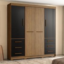 Guarda Roupa Casal 4 Portas 6 Gavetas Estrela