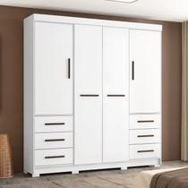 Guarda Roupa Casal 4 Portas 6 Gavetas Estrela Guarda Roupa Casal 4 Portas 6 Gavetas Estrela