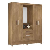Guarda Roupa Casal 4 Portas Capelinha Pérsia c/ Espelho 43220 Amêndola Touch Demóbile Guarda Roupa Casal 4 Portas Capelinha Pérsia c/ Espelho 43220 Amêndola Touch Demóbile