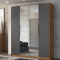 Guarda Roupa Casal 4 Portas Com Espelho e 3 Gavetas Grécia Guarda Roupa Casal 4 Portas Com Espelho e 3 Gavetas Grécia