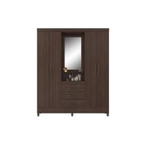 Guarda Roupa Casal 4 Portas e 3 Gavetas c/ 1 Espelho Capelinha Persia Cafe Touch - Demóbile Guarda Roupa Casal 4 Portas e 3 Gavetas c/ 1 Espelho Capelinha Persia Cafe Touch - Demóbile