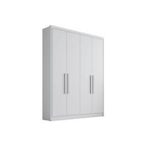Guarda Roupa Casal 4 Portas e 3 Gavetas Moderni Plus Branco - Novo Horizonte Guarda Roupa Casal 4 Portas e 3 Gavetas Moderni Plus Branco - Novo Horizonte