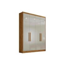 Guarda Roupa Casal 4 Portas e 3 Gavetas Moderni Plus Freijó/FendiOff - Novo Horizonte Guarda Roupa Casal 4 Portas e 3 Gavetas Moderni Plus Freijó/FendiOff - Novo Horizonte