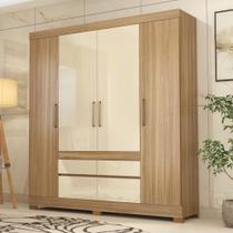 Guarda Roupa Casal 4 Portas e 4 Gavetas Florida