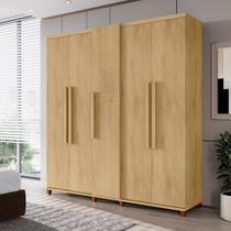 Guarda-Roupa Casal 5 Portas 3 Gavetas Internas 2 Maleiros e Sapateira Munique