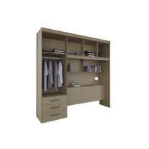 Guarda Roupa Casal 5 Portas e 3 Gavetas c/ Cama PH 1801 Cedro - Herval Guarda Roupa Casal 5 Portas e 3 Gavetas c/ Cama PH 1801 Cedro - Herval