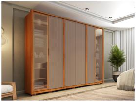 Guarda-roupa Casal 6 Gavetas 6 Portas Caemmun Coari