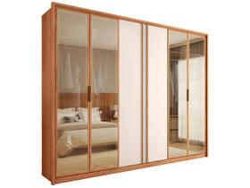 Guarda-roupa Casal 6 Gavetas 6 Portas Caemmun Cristal Guarda-roupa Casal 6 Gavetas 6 Portas Caemmun Cristal
