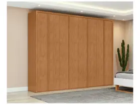 Guarda-roupa Casal 6 Gavetas 8 Portas Móveis Lopas Ergon