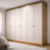 Guarda-roupa Casal 6 Portas 100% Mdf Pérola Yescasa Guarda-roupa Casal 6 Portas 100% Mdf Pérola Yescasa