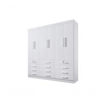 Guarda Roupa Casal 6 Portas 12 Gavetas Com Pés Mônaco Plus D' Doro Branco Guarda Roupa Casal 6 Portas 12 Gavetas Com Pés Mônaco Plus D' Doro Branco