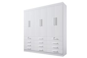 Guarda Roupa Casal 6 Portas 12 Gavetas com pés Mônaco Plus D' Doro Guarda Roupa Casal 6 Portas 12 Gavetas com pés Mônaco Plus D' Doro