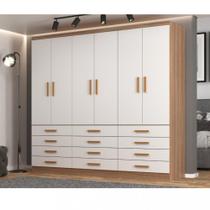 Guarda Roupa Casal 6 Portas 12 Gavetas New Mônaco Evidencia
