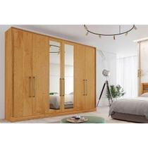 Guarda Roupa Casal 6 Portas (2 c/ Espelho) e 6 Gavetas Argos Peroba - Europa Guarda Roupa Casal 6 Portas (2 c/ Espelho) e 6 Gavetas Argos Peroba - Europa