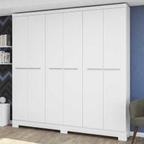Guarda-Roupa Casal 6 Portas 2 Gavetas 5 Prateleiras E530 Branco - Kappesberg