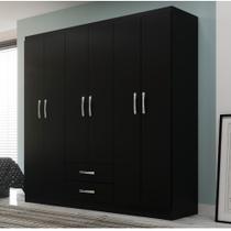 Guarda Roupa Casal 6 Portas 2 Gavetas Atalaia Evidência Móveis