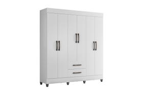 Guarda Roupa Casal 6 Portas 2 Gavetas Casal Completo Maleiro Branco Moderno Com Prateleiras E Cabideiros Guarda Roupa Casal 6 Portas 2 Gavetas Casal Completo Maleiro Branco Moderno Com Prateleiras E Cabideiros