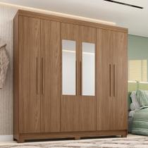 Guarda-Roupa Casal 6 Portas 2 Gavetas Com Espelho 194,40cm Toledo Santos Andirá