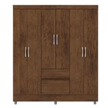 Guarda-roupa Casal 6 Portas 2 Gavetas Com Pés Ideval Imbuia Rústico Guarda-roupa Casal 6 Portas 2 Gavetas Com Pés Ideval Imbuia Rústico