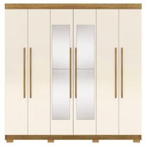 Guarda Roupa Casal 6 Portas 2 Gavetas Espelho Champanhe Guarda Roupa Casal 6 Portas 2 Gavetas Espelho Champanhe