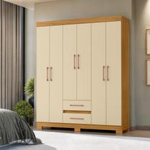Guarda Roupa Casal 6 Portas 2 Gavetas Essenza Organizador para Quarto Guarda Roupa Casal 6 Portas 2 Gavetas Essenza Organizador para Quarto