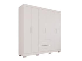Guarda-roupa Casal 6 Portas 2 Gavetas Estrela Premium Salleto