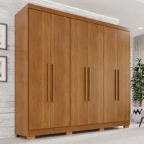 Guarda-Roupa Casal 6 Portas 2 Gavetas França - Espresso Móveis Guarda-Roupa Casal 6 Portas 2 Gavetas França - Espresso Móveis