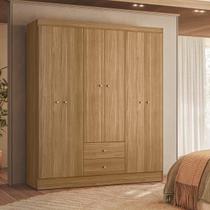 Guarda Roupa Casal 6 Portas 2 Gavetas Itália Kits Paraná
