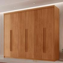 Guarda Roupa Casal 6 Portas 2 Gavetas MDF Veracruz Marrom/Marromle Guarda Roupa Casal 6 Portas 2 Gavetas MDF Veracruz Marrom/Marromle
