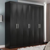 Guarda Roupa Casal 6 Portas 2 Gavetas Montreal Evidência