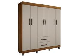 Guarda Roupa Casal 6 Portas 2 Gavetas Paris CHF Moveis