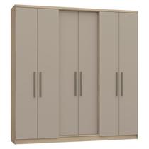 Guarda Roupa Casal 6 Portas 2 Gavetas SONATA NEW 3271A Móveis Castro. LINE