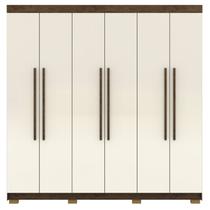 Guarda Roupa Casal 6 Portas 2G 218 cm 10037 Imbuia Champanhe VLR Guarda Roupa Casal 6 Portas 2G 218 cm 10037 Imbuia Champanhe VLR