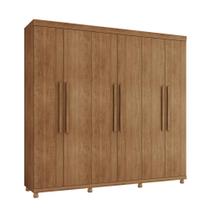 Guarda roupa Casal 6 Portas 3 Gavetas 100% MDF Lisboa Lanza Guarda roupa Casal 6 Portas 3 Gavetas 100% MDF Lisboa Lanza