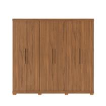 Guarda-Roupa Casal 6 Portas 3 Gavetas 100% MDF Memphis 246 cm - Canella Guarda-Roupa Casal 6 Portas 3 Gavetas 100% MDF Memphis 246 cm - Canella