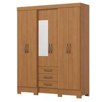 Guarda Roupa Casal 6 Portas 3 gavetas com Espelho Mentor B23 Cinamomo - Henn - Briz Guarda Roupa Casal 6 Portas 3 gavetas com Espelho Mentor B23 Cinamomo - Henn - Briz