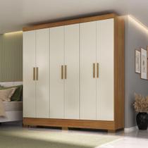 Guarda-Roupa Casal 6 Portas 3 Gavetas Lancaster Rodial Guarda-Roupa Casal 6 Portas 3 Gavetas Lancaster Rodial