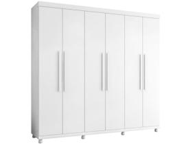 Guarda-roupa Casal 6 Portas 3 Gavetas Móveis Lanza