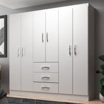 Guarda Roupa Casal 6 Portas 3 Gavetas Servilha Evidência Móveis Guarda Roupa Casal 6 Portas 3 Gavetas Servilha Evidência Móveis