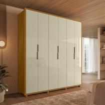 Guarda-Roupa Casal 6 Portas 4 Gavetas 100% MDF com Pés Matisse