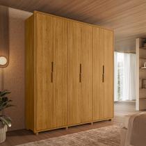 Guarda-Roupa Casal 6 Portas 4 Gavetas 100% MDF com Pés Matisse