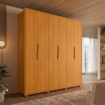 Guarda-Roupa Casal 6 Portas 4 Gavetas 100% MDF com Pés Matisse